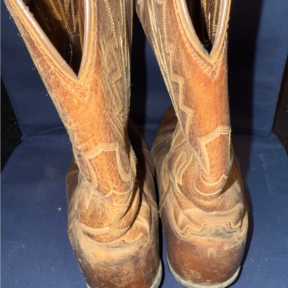 Ariar Brown Leather Jaripeo Cowboy Boots US size 8.5 uk size 6 - Picture 4 of 7
